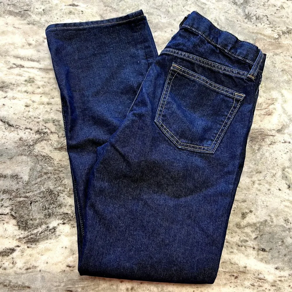 Old Navy Straight Leg Dark Wash Jeans Boys Youth Size 12